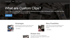 Desktop Screenshot of custombinderclip.com